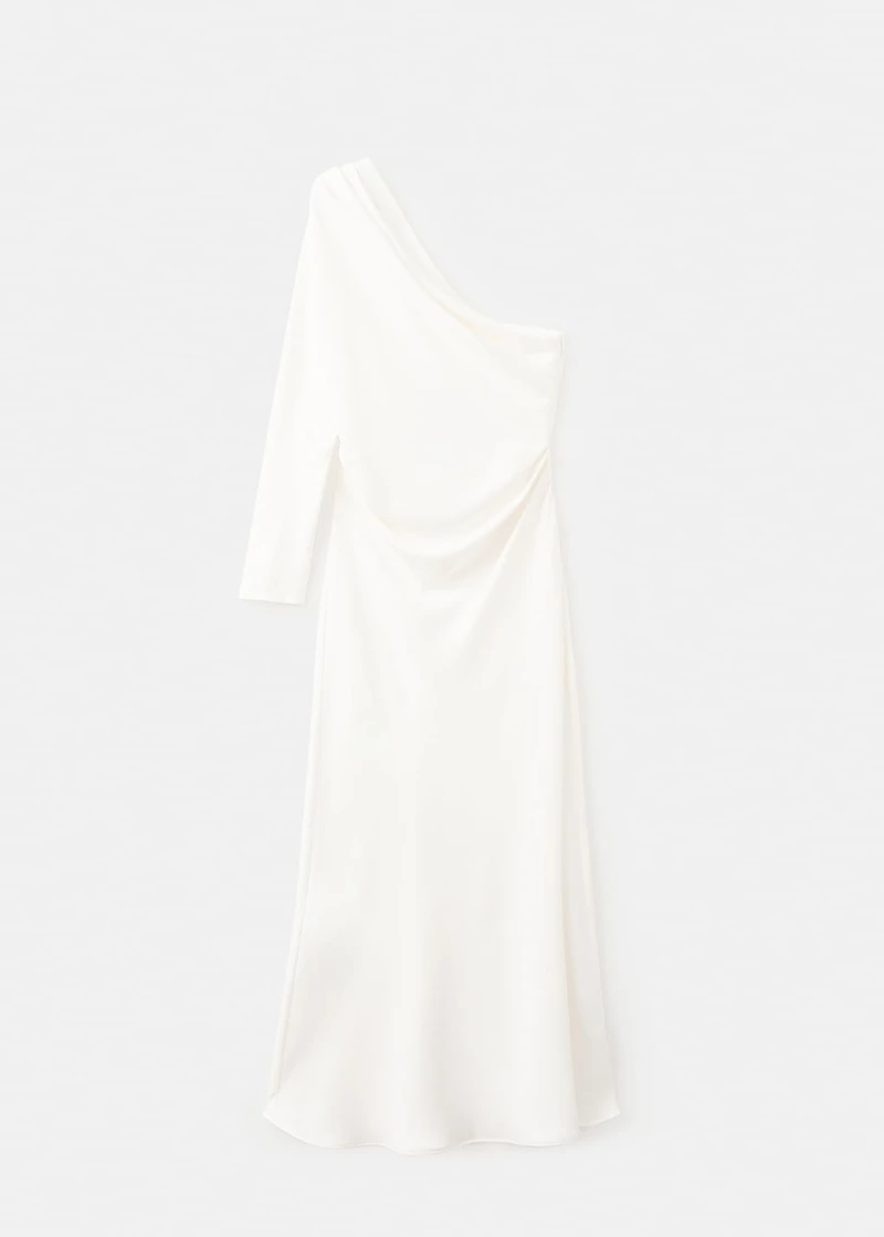 Asymmetrical dress with cut-out