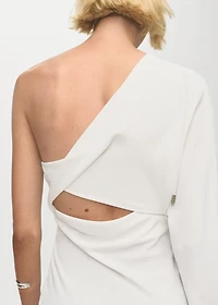 Asymmetrical dress with cut-out