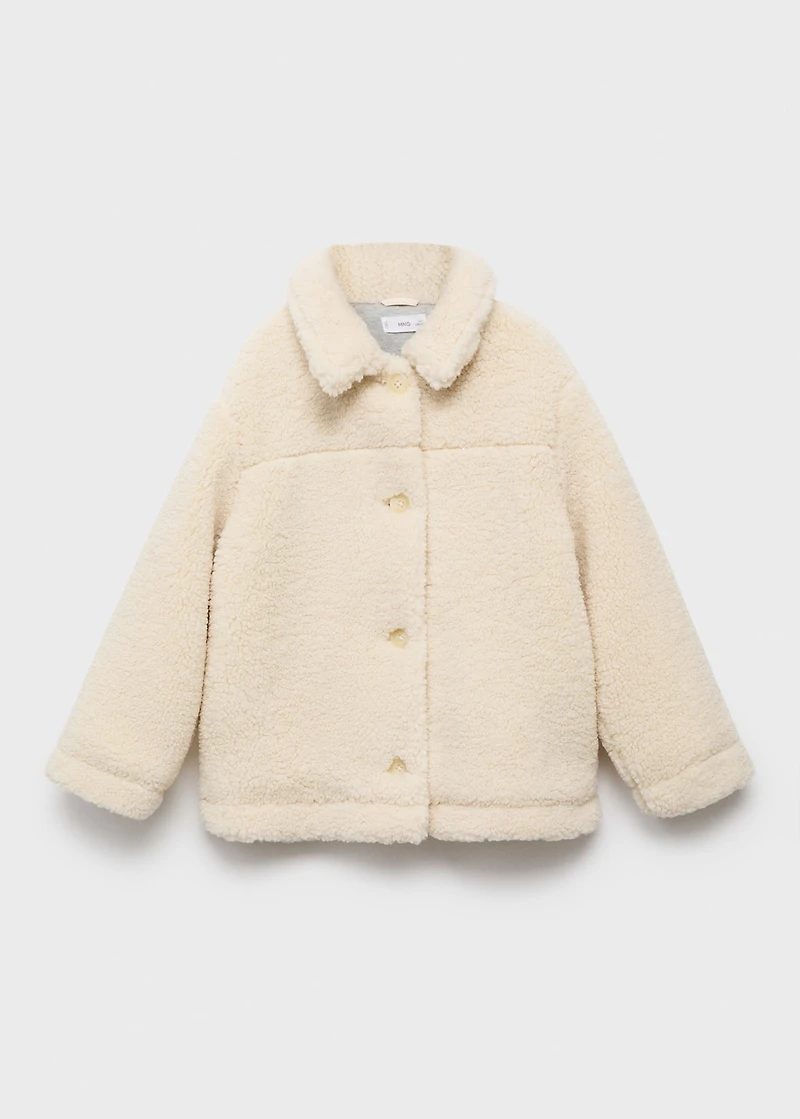 Shearling-effect coat