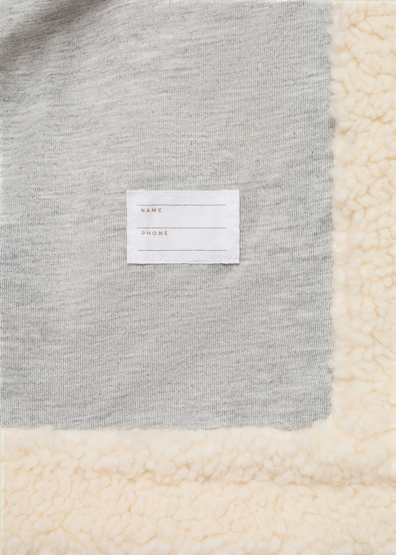 Shearling-effect coat