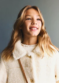 Shearling-effect coat