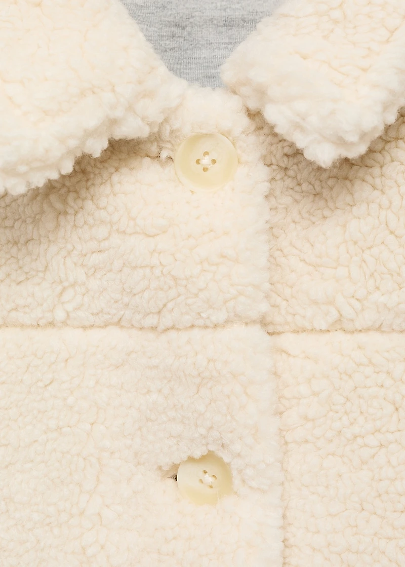 Shearling-effect coat