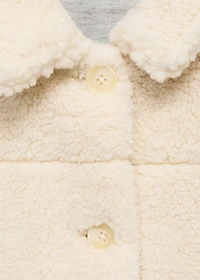 Shearling-effect coat