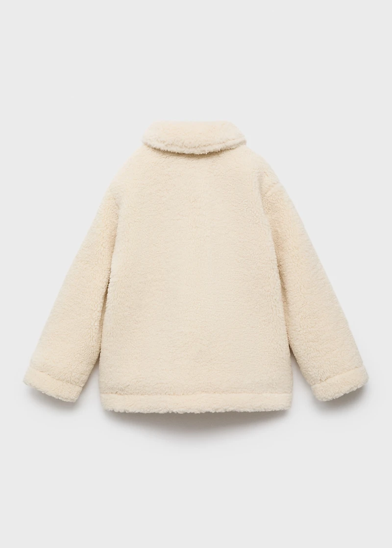 Shearling-effect coat
