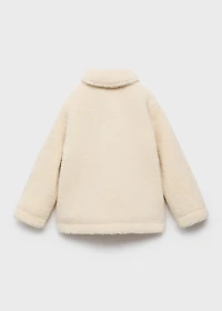 Shearling-effect coat
