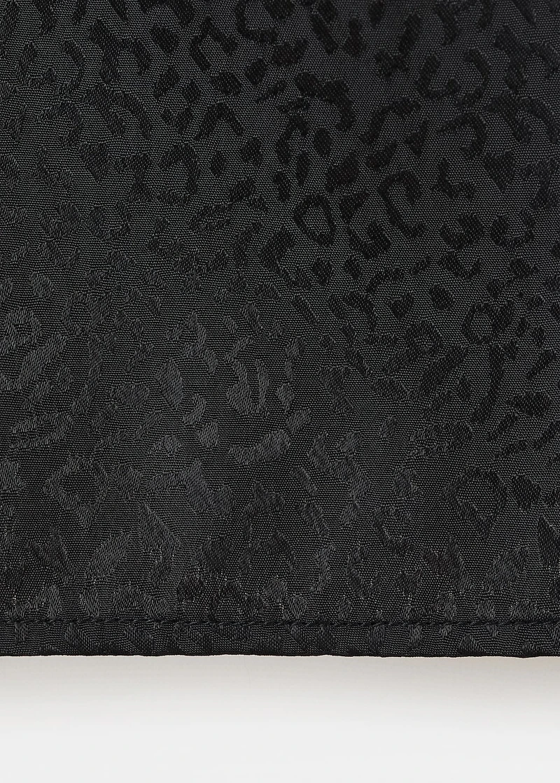 Leopard-print lace top