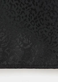 Leopard-print lace top