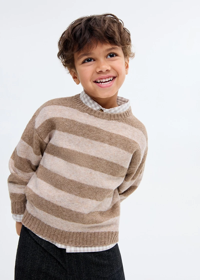 Knit striped sweater