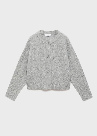 Knitted button cardigan