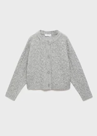 Knitted button cardigan