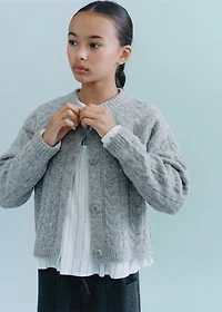 Knitted button cardigan