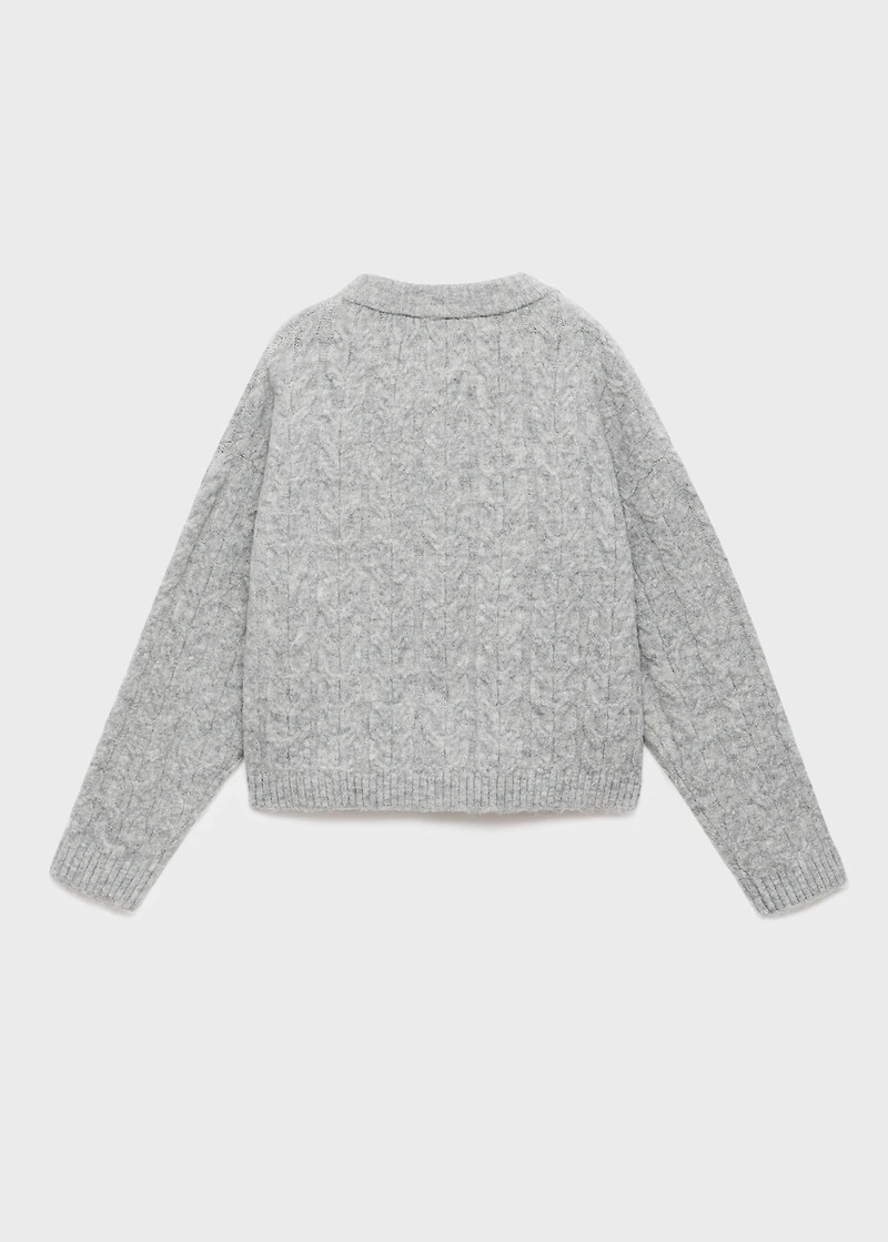 Knitted button cardigan