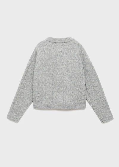 Knitted button cardigan