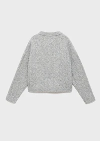 Knitted button cardigan