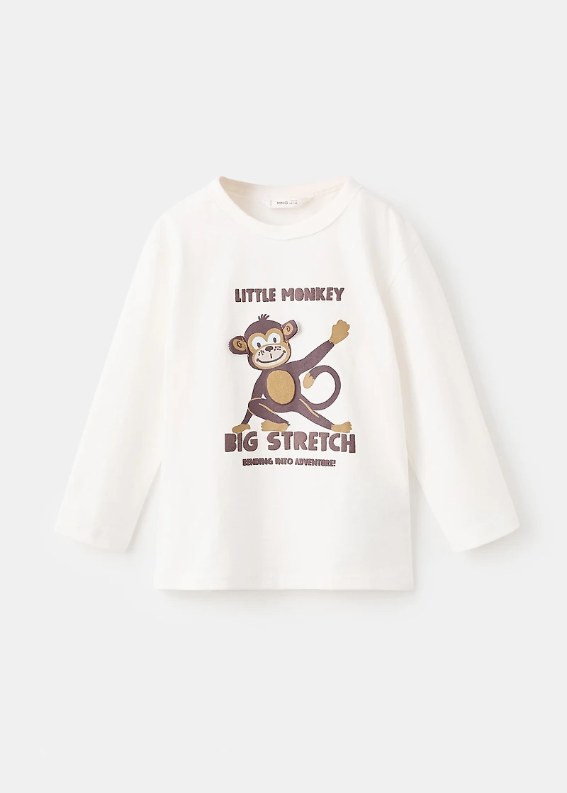 Embossed printed t-shirt