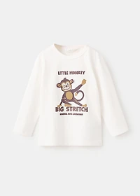 Embossed printed t-shirt