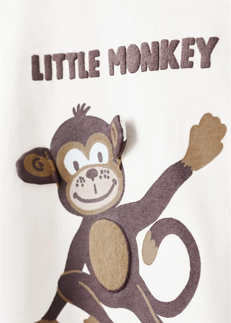 Embossed printed t-shirt