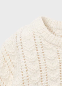 Ruffle knitted sweater