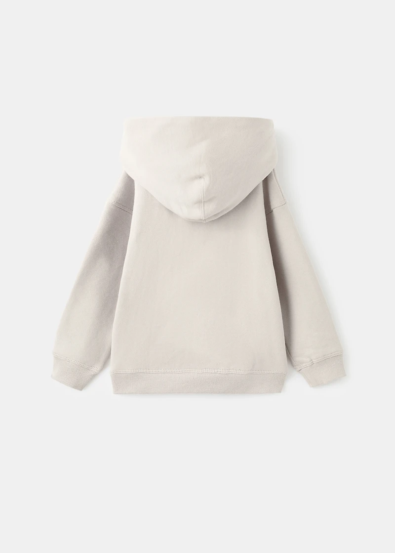 Printed embroidered sweatshirt