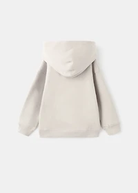 Printed embroidered sweatshirt