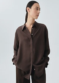 100% silk oversized shirt