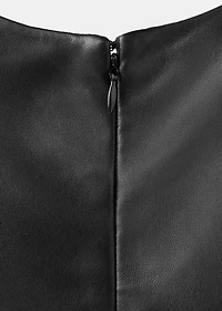 100% leather oversized t-shirt