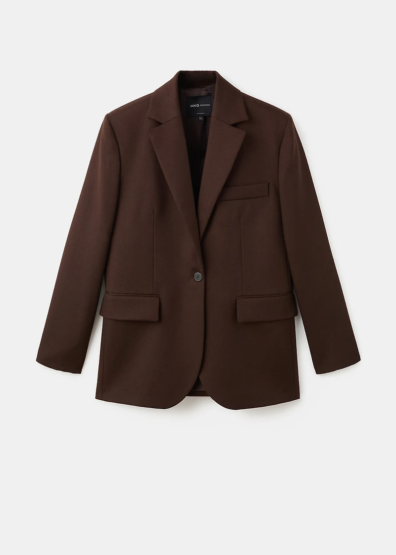 100% wool suit blazer