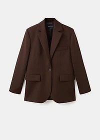 100% wool suit blazer