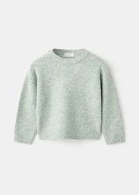 Knitted ribbed sweater