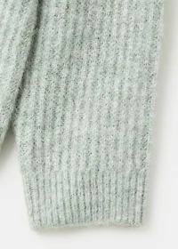 Knitted ribbed sweater