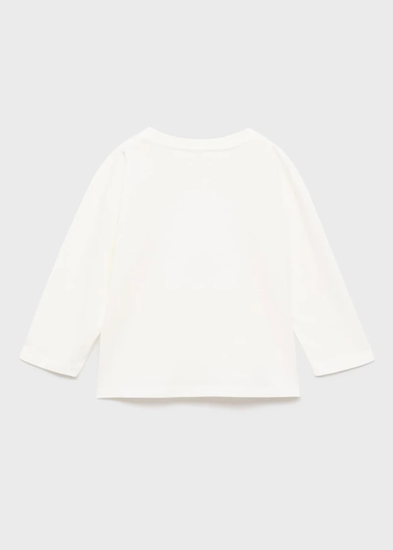 Print textured t-shirt