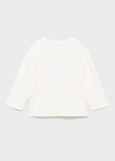 Print textured t-shirt