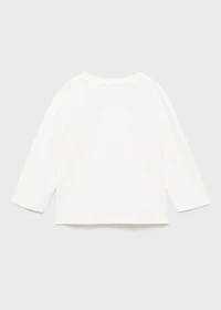 Print textured t-shirt