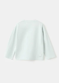 Printed cotton-blend T-shirt