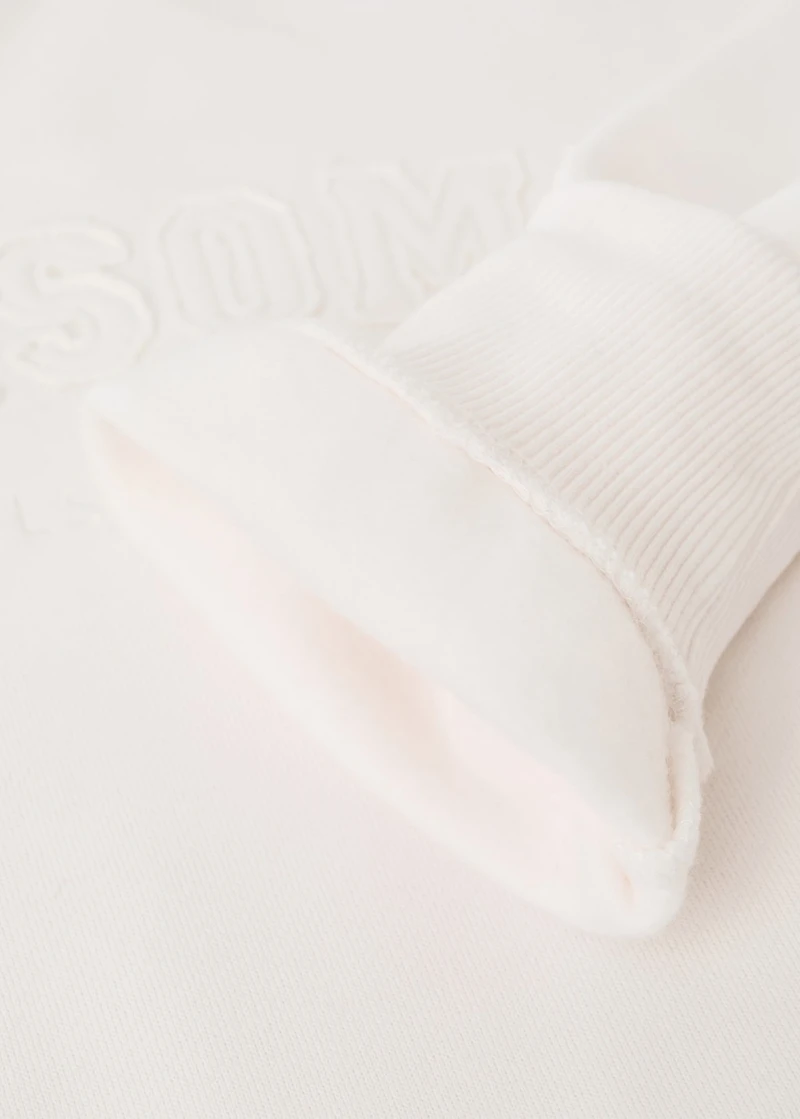 Leopard-print sweatshirt dress