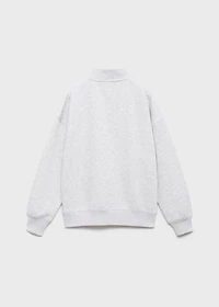 Perkins-neck cotton sweater