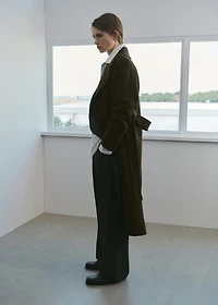 Manteco wool coat with belt