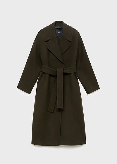 Manteco wool coat with belt