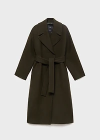 Manteco wool coat with belt