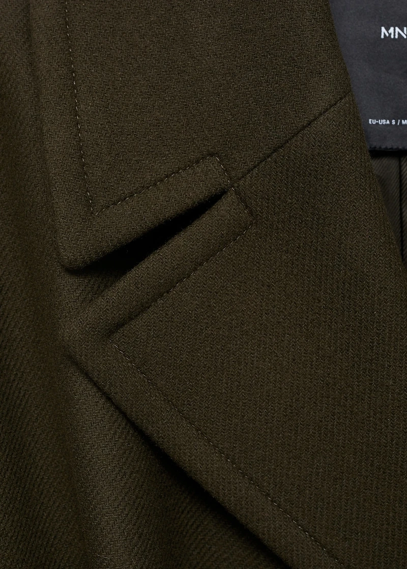 Manteco wool coat with belt