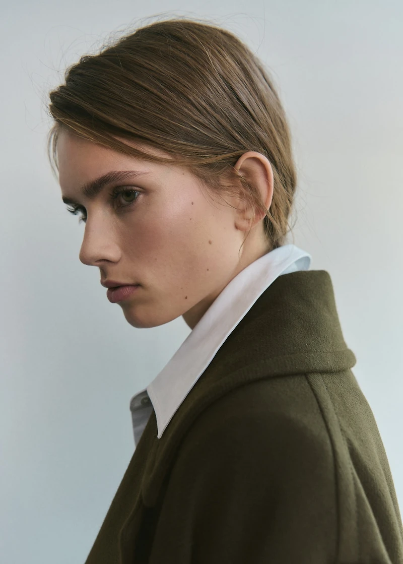 Manteco wool coat with belt