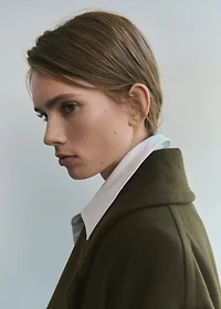 Manteco wool coat with belt