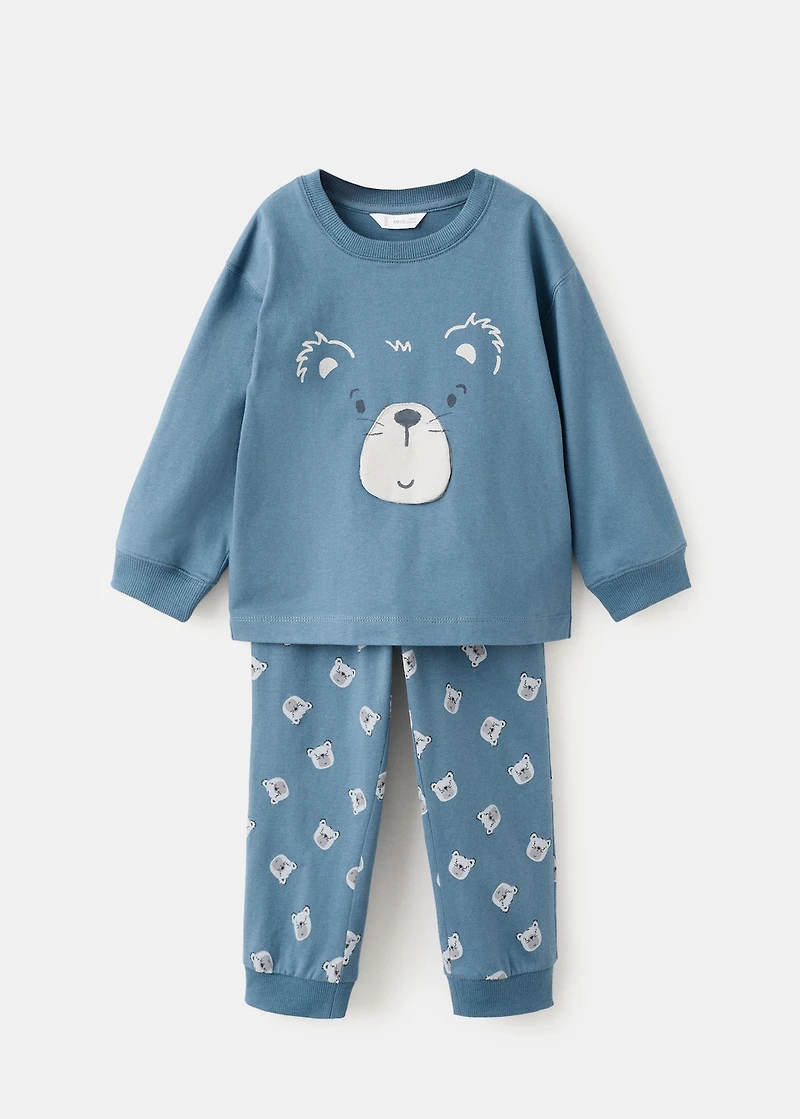 Printed long pyjamas