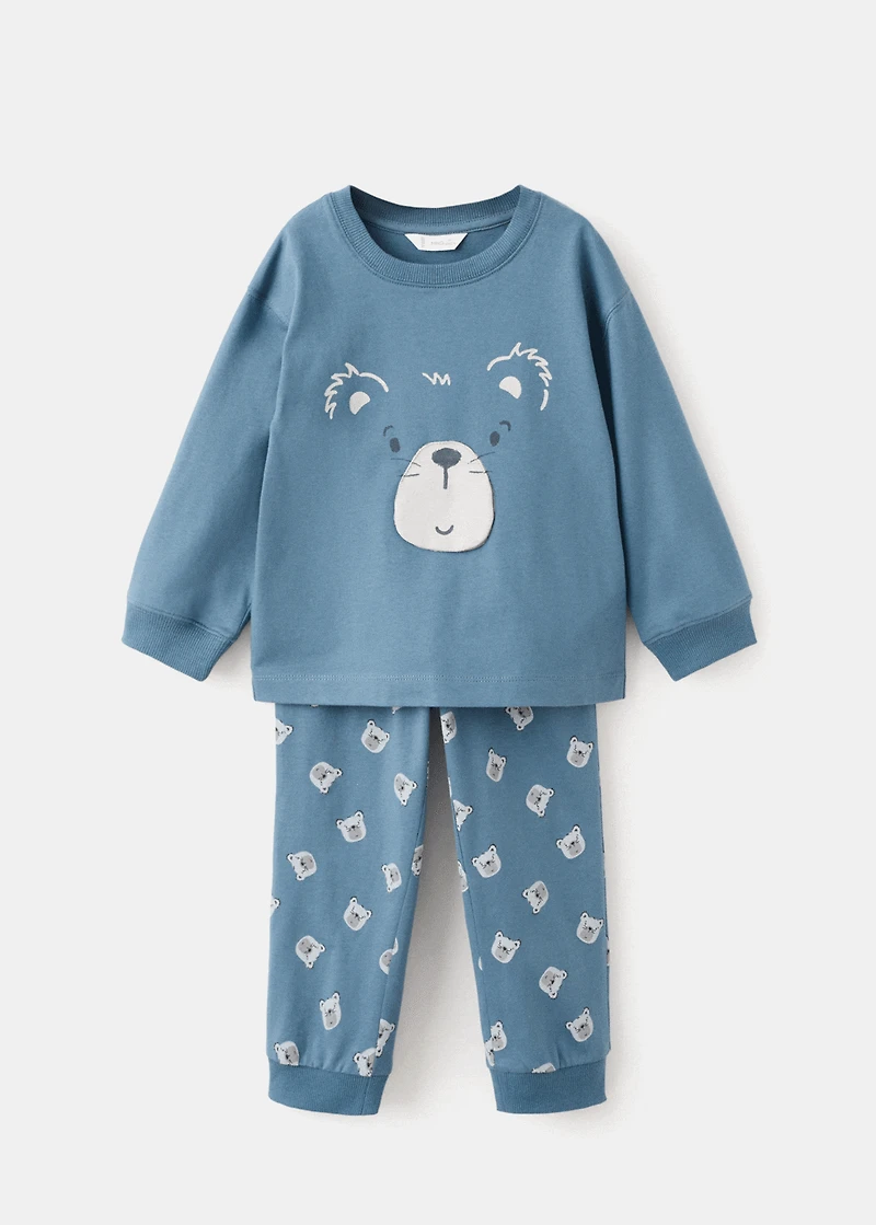 Printed long pyjamas