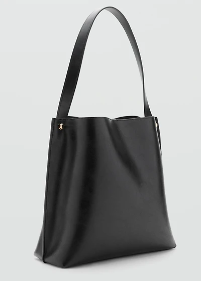 Bucket bag with metal details