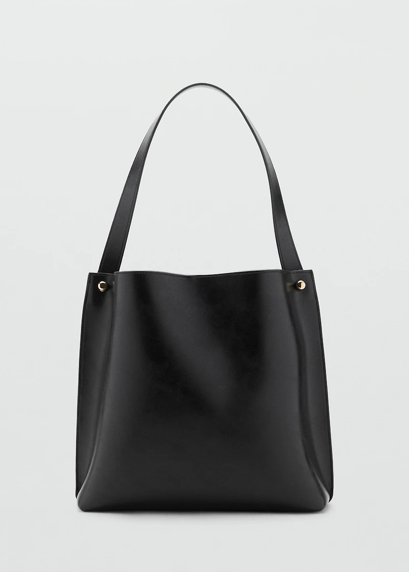 Bucket bag with metal details