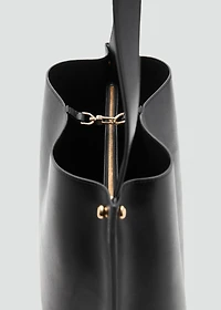 Bucket bag with metal details