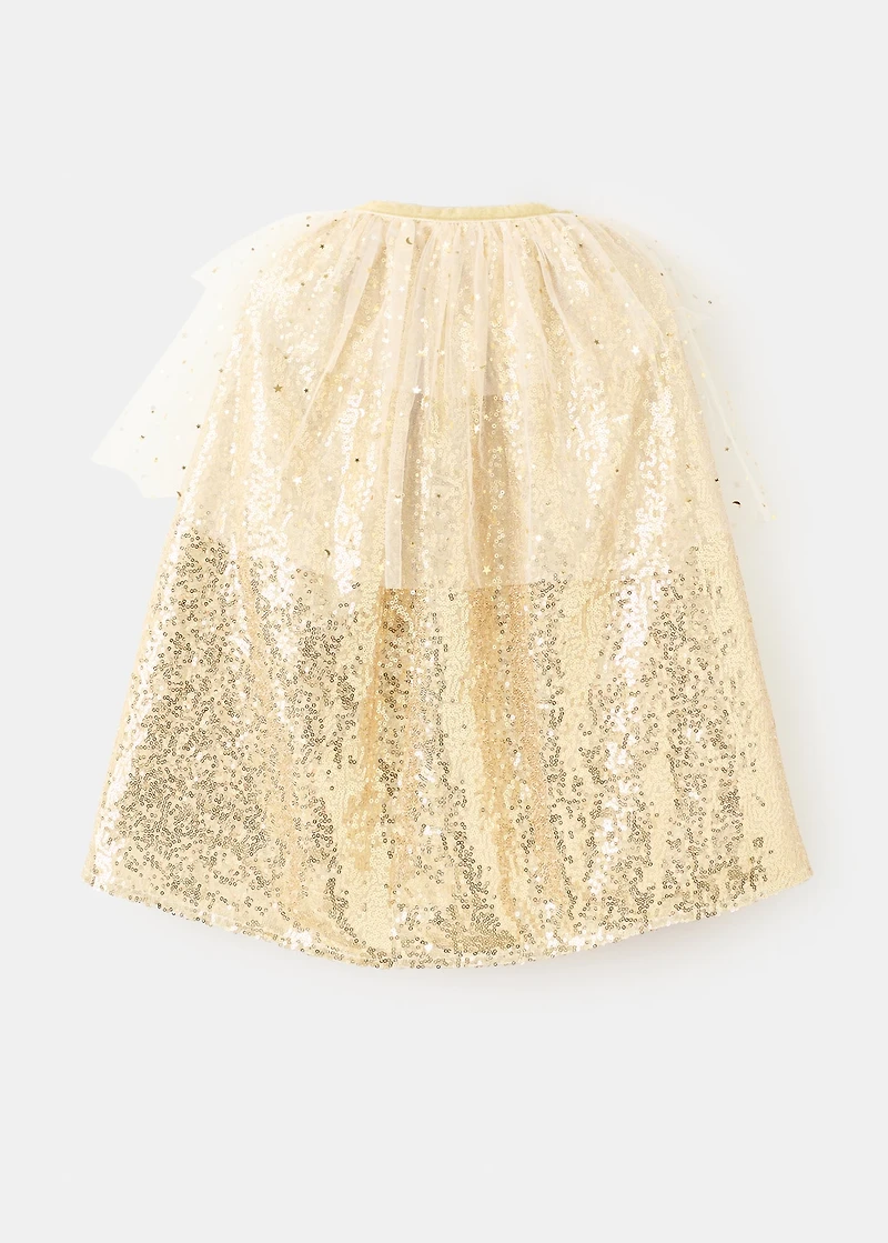 Sequin costume cape
