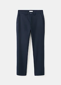 Straight-fit suit pants