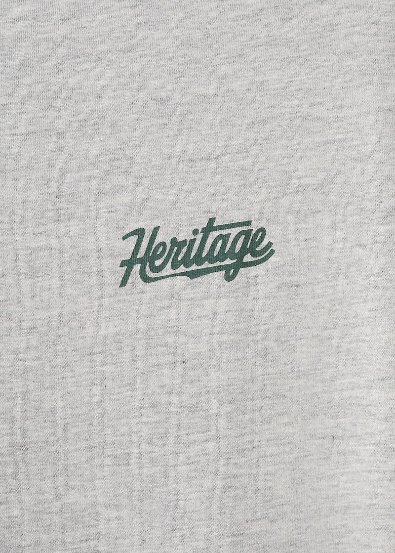 Printed cotton-blend T-shirt